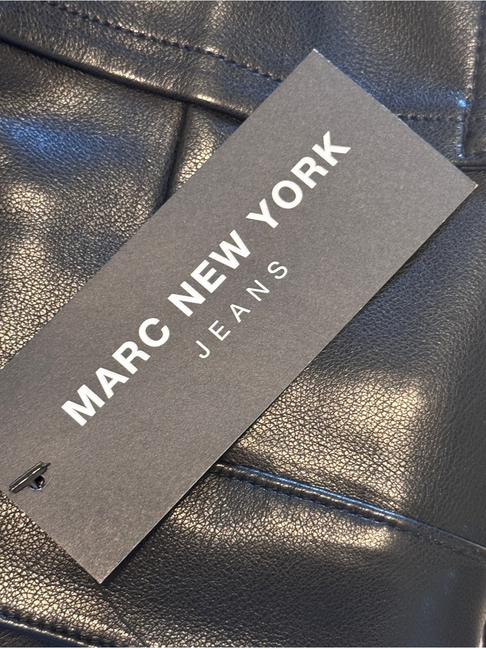 Marc New York Faux Leather Women's Jeans - Picture 3 of 6